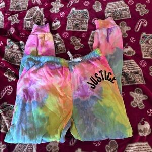 Justice Multicolor Tie-Dye Joggers